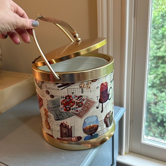 Vintage ice bucket - 1960’s - games, gambling, drinks - Picture 7 of 11